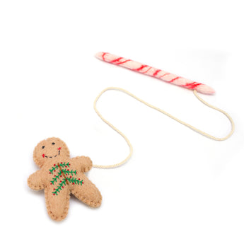 Gingerbread Christmas Cat Toy