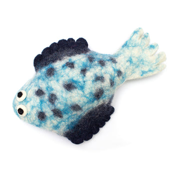 Funky Flat Fish Dog Toy