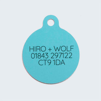 'Inca Blue' Pet Tag-Hiro + Wolf