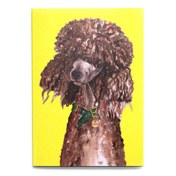 The Poodle Greetings Card-Hiro + Wolf