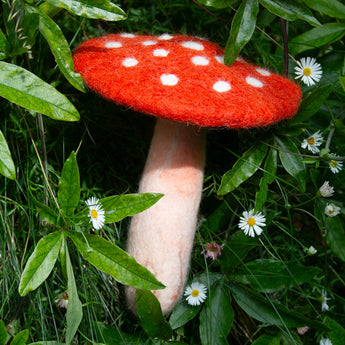 Magical Mushroom Handmade Felt Toy