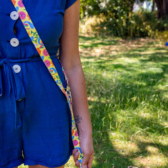 Psychedelic Garden Hands Free (Coupler) Dog Lead