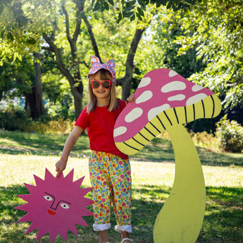 Psychedelic Garden Organic Cotton Trousers (6 Months - 6 Years)