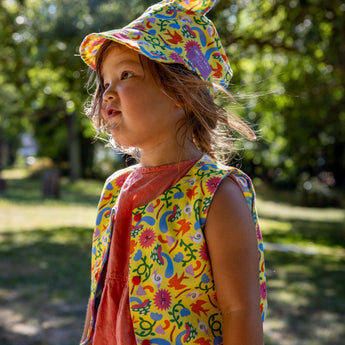 Psychedelic Garden Organic Cotton Reversible Vest (6 Months - 6 Years)