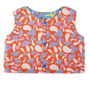 Magical Mushrooms Organic Cotton Reversible Vest (6 Months - 6 Years)