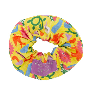 Psychedelic Garden Organic Cotton Scrunchie