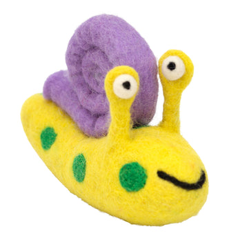 Abigail Snail Handmade Felt Toy