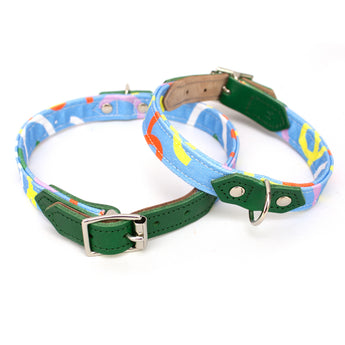 Dancing Leaves Dog Collar