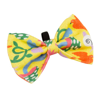 Psychedelic Garden Dog Bow Tie