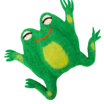 Freddy Frog Handmade Felt Toy