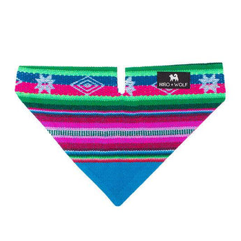 Inca Blue Dog Bandana-Dog Collar Bandana-Hiro + Wolf