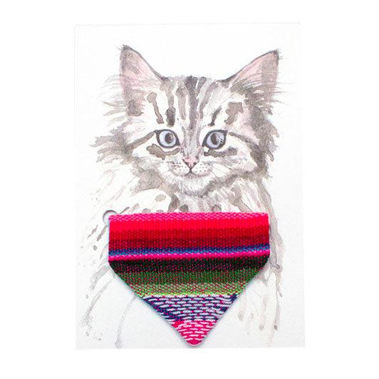 Inca Pink Cat Bandana-Cat Collar Bandana-Hiro + Wolf