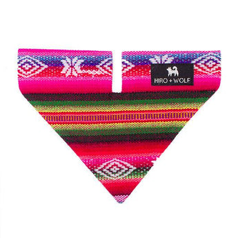 Inca Pink Dog Bandana-Dog Collar Bandana-Hiro + Wolf