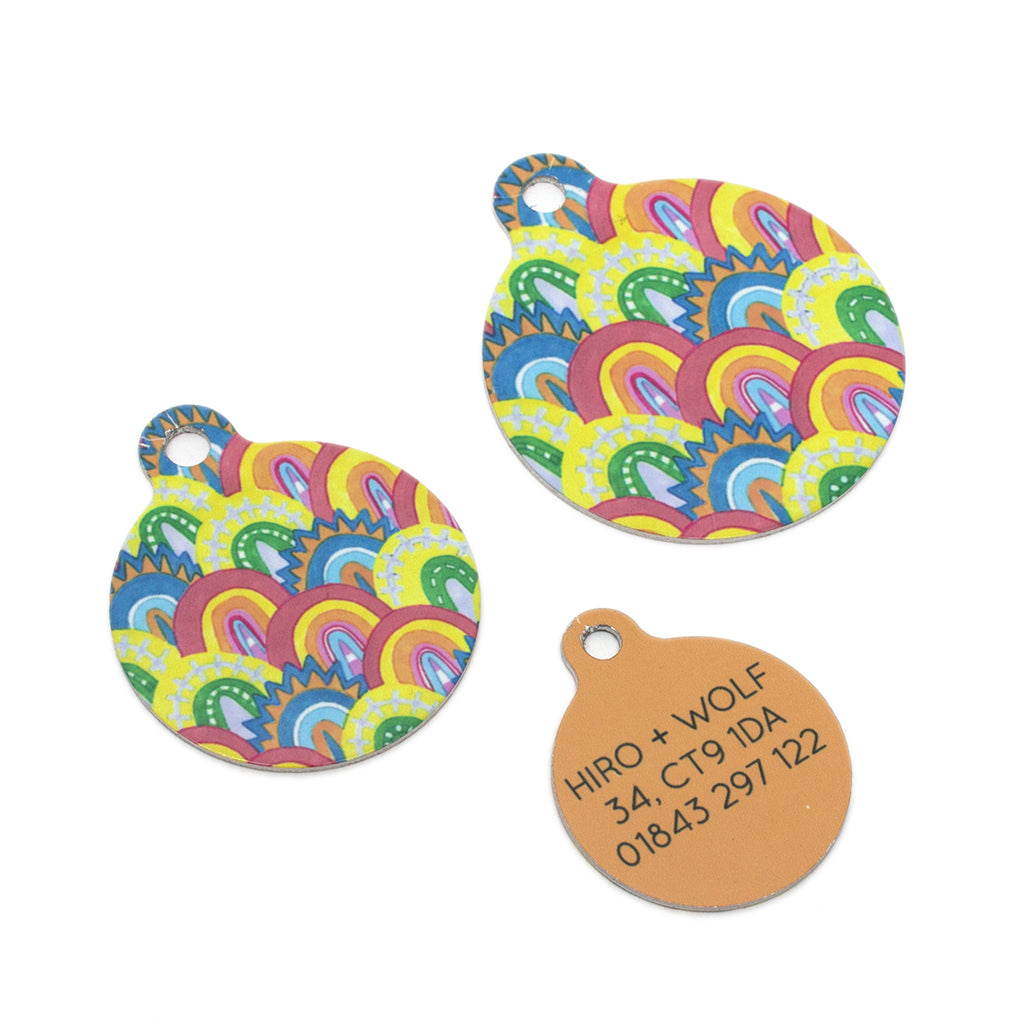 'Over the Rainbow' Pet Tag-Hiro + Wolf