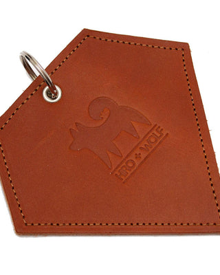 Poo Pouch Diamond 'Brown Leather'-Poo Pouch-Hiro + Wolf