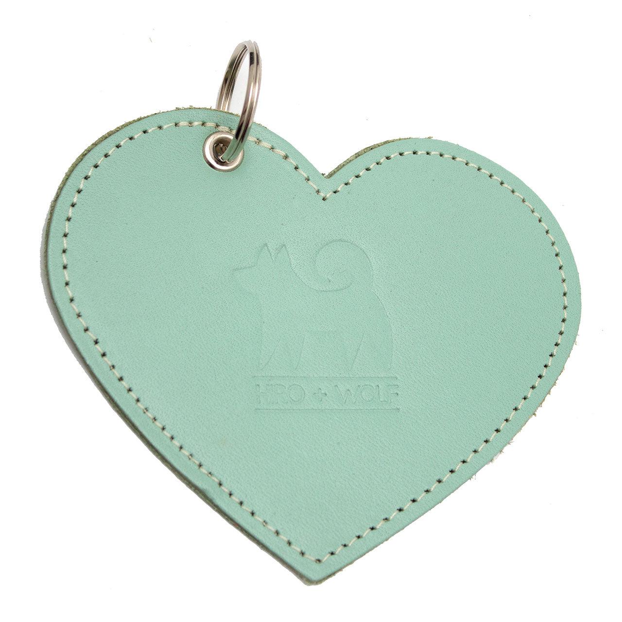 Poo Pouch Heart 'Mint Leather'-Poo Pouch-Hiro + Wolf