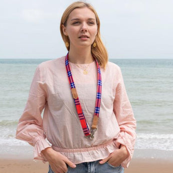 Shuka Red Classic Dog Lead-Dog Lead-Hiro + Wolf