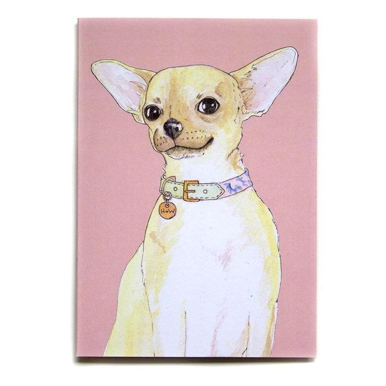 The Chihuahua Greetings Card-Hiro + Wolf